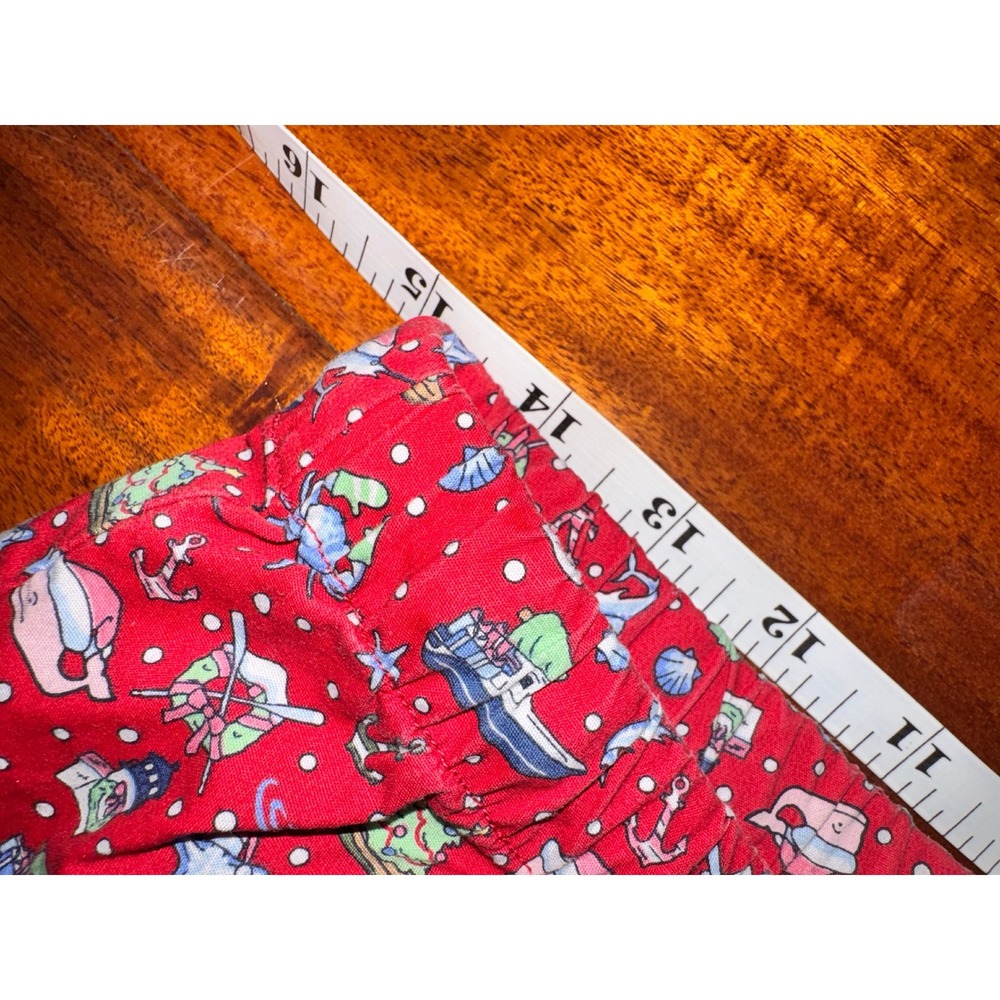 Vineyard Vines Womens Pajama Pants XS Red‎ Nautical Crab Christmas Trees Holiday - Picture 4 of 4